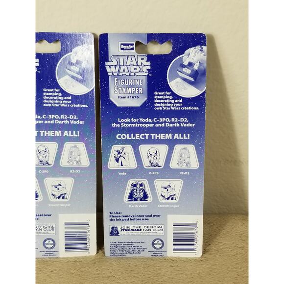 STAR WARS Figurine Stamper Yoda Stormtrooper 1997 Lucasfilm Vintage New - Picture 6 of 9